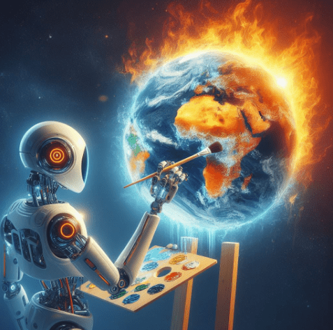 Burning Paintings: Environmental Impact of Generative AI