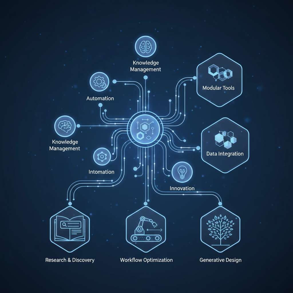 Future impact visualization showing LangChain's role in advanced AI system architecture