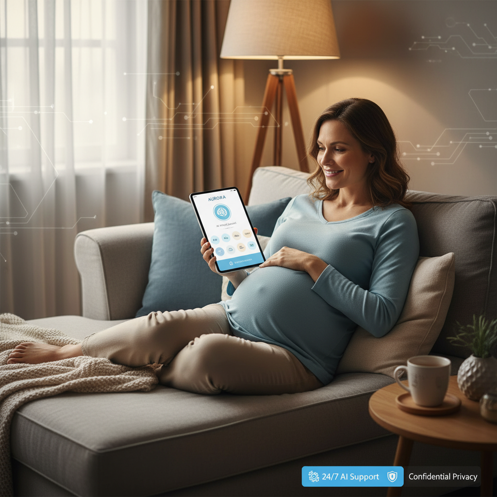 Benefits of AI mental health tools during pregnancy